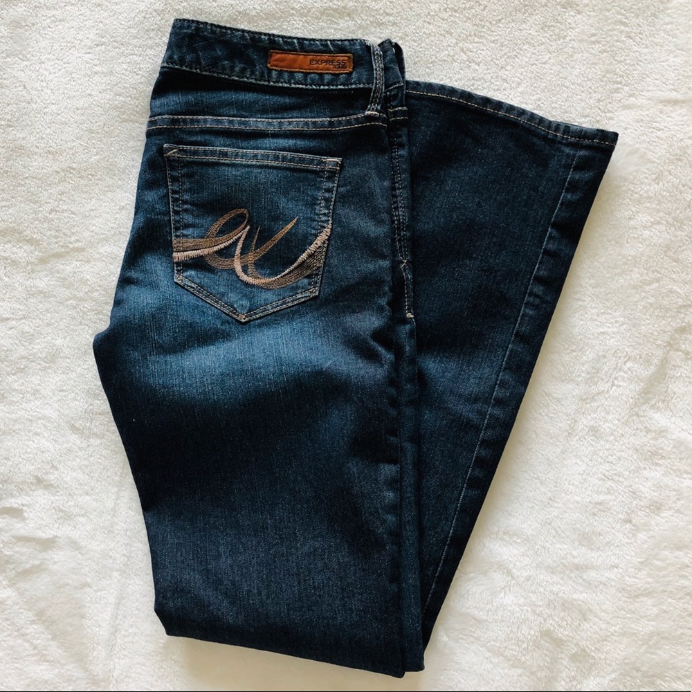 Express Jeans Barely Boot Zelda Ultra Low Rise - 0